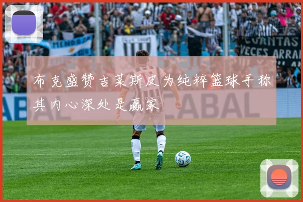 布克盛赞吉莱斯皮为纯粹篮球手称其内心深处是赢家