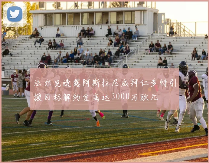 法尔克透露阿斯拉尼成拜仁多特引援目标解约金高达3000万欧元